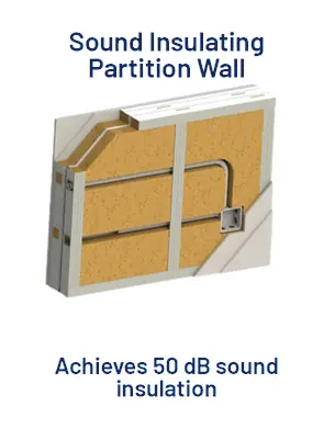 Sound Insulating Partition Wall 50 dB