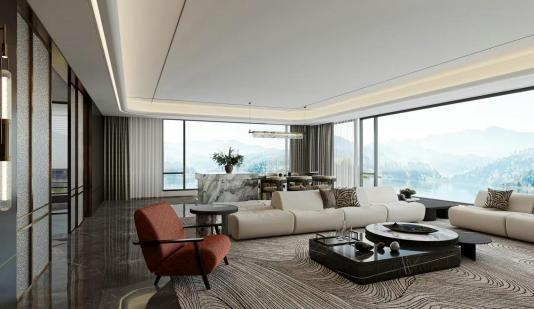 Modern retreat residential interior