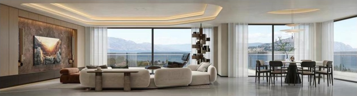 Soft contemporary residential interior