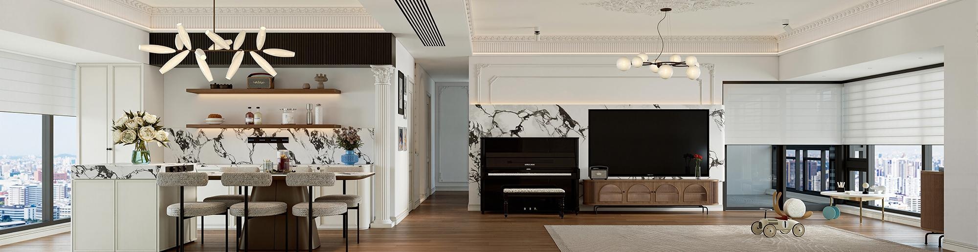 Relaxed elegance residential interior